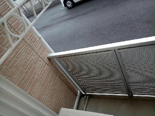 バルコニー　布団干しはこちらで