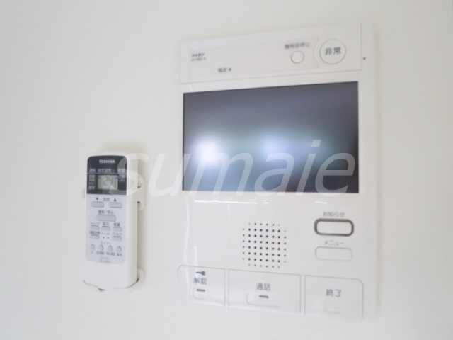 セキュリティ　モニター付きのインターホンで安心♪