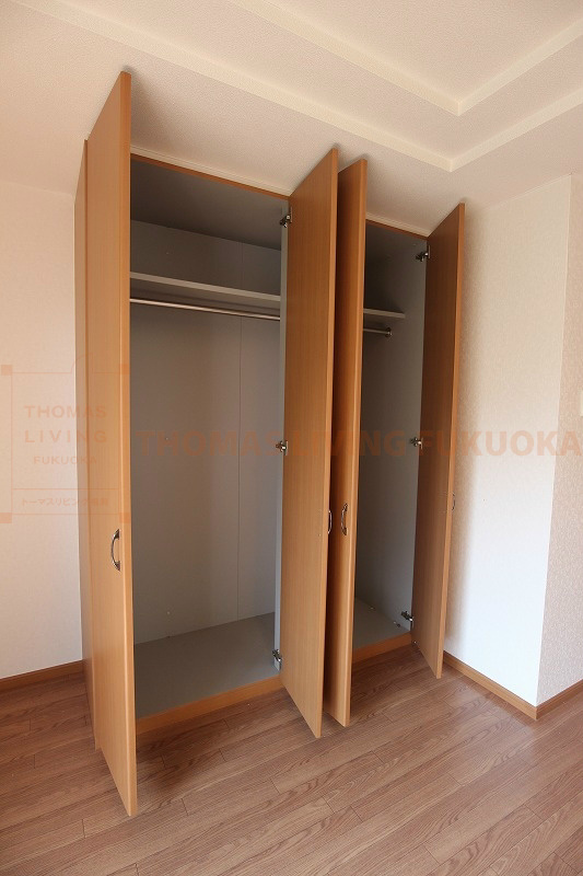 収納　たっぷり収納できるクローゼット。