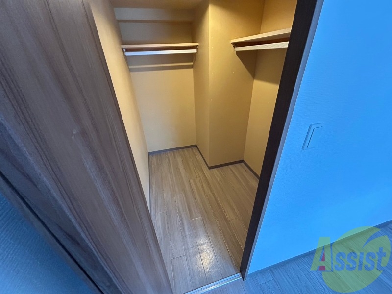 収納　洋室にはクローゼットがあるのですっきり片付きそうです。