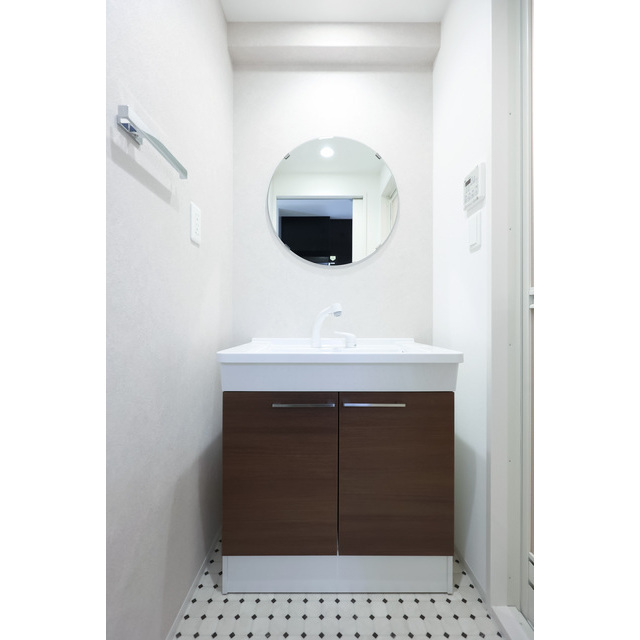 洗面設備　広い洗面スペース