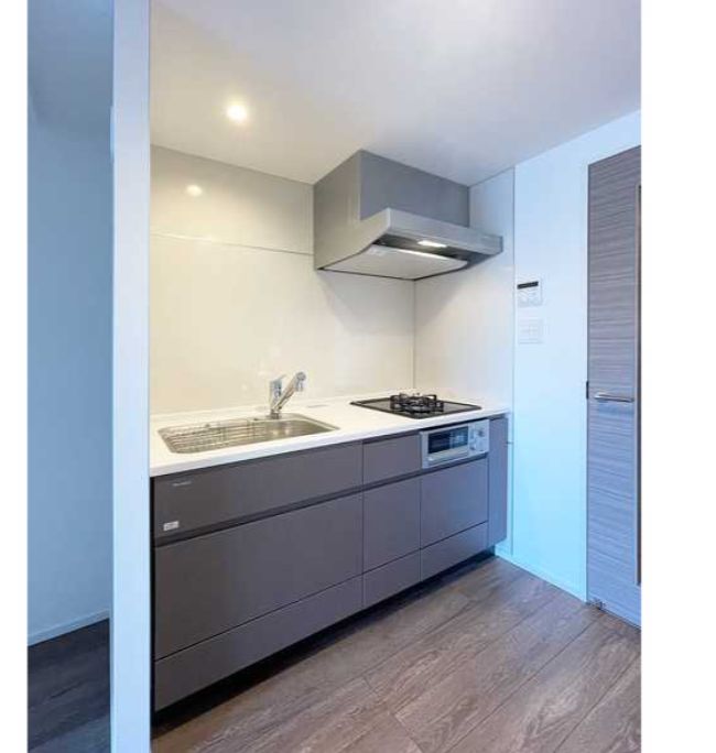 キッチン　コンパクトなキッチンで掃除もラクラク