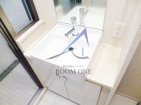 洗面設備　洗面台です。