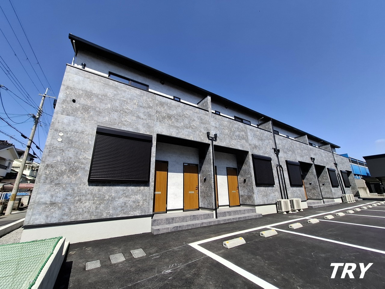 建物外観　新築１ＬＤＫアパート！