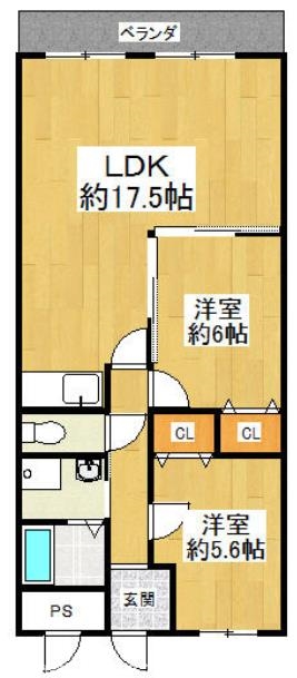 MAYUMIウエストサイド楠葉の間取り写真