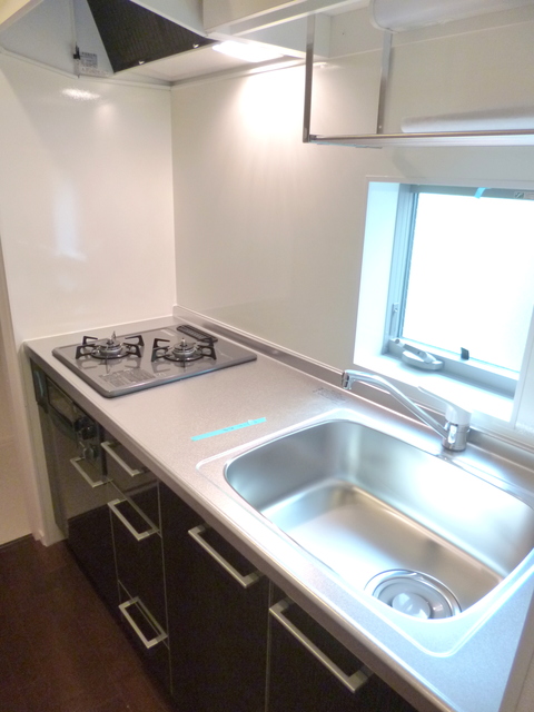 キッチン　★グリル付きガス2口システムキッチン★