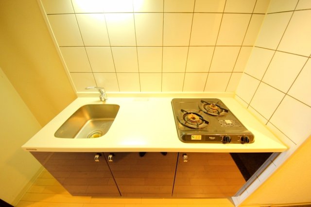 キッチン　2口ガスシステムキッチン