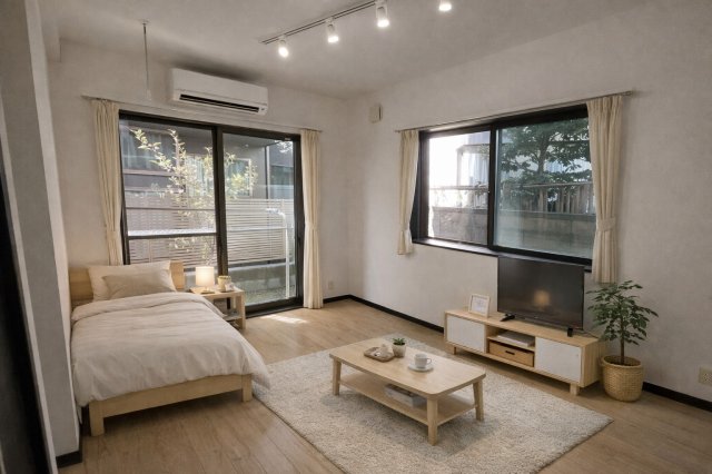 居室・リビング　家具配置イメージ画像です。