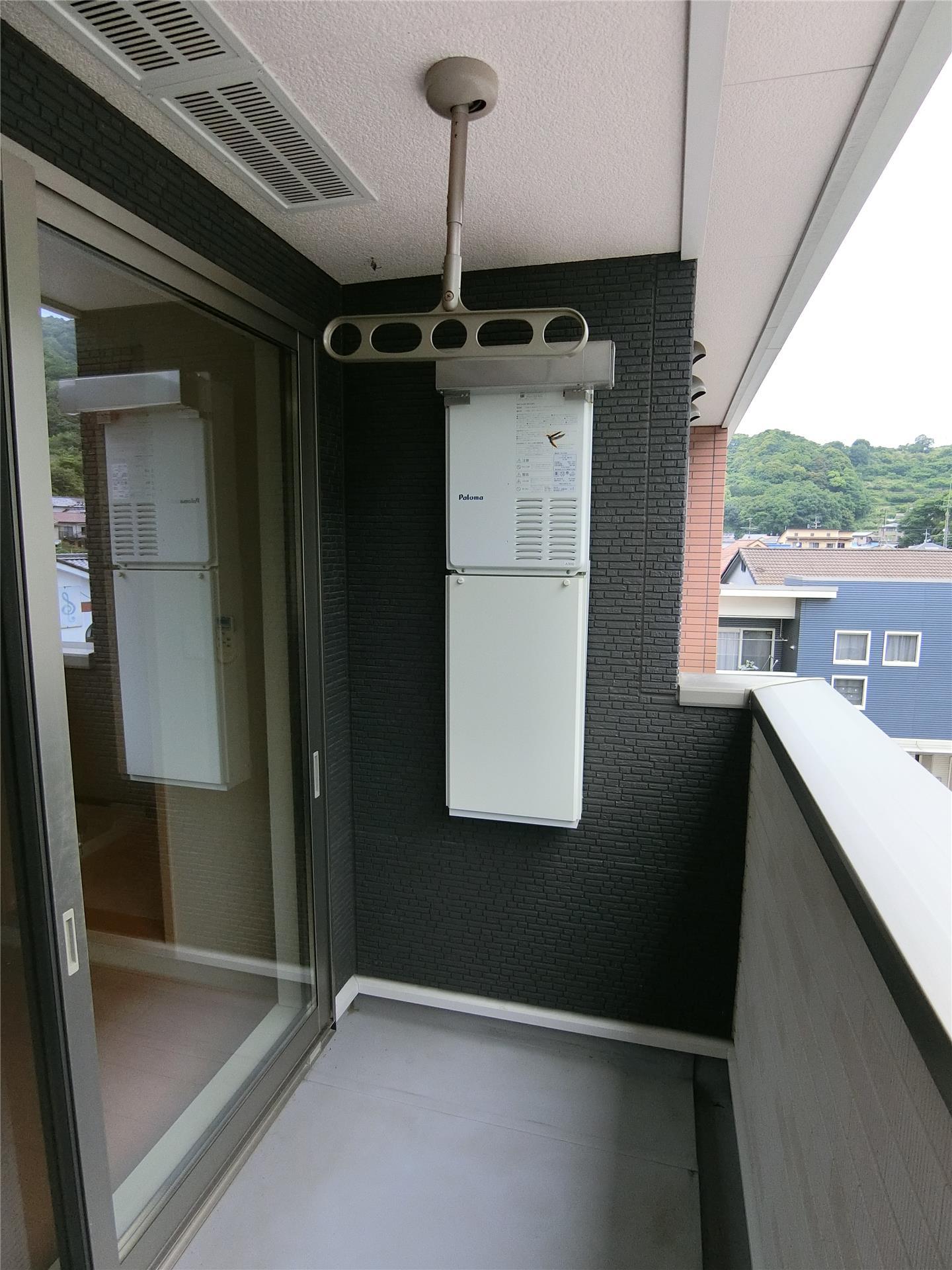 バルコニー　洗濯物も乾きやすいバルコニー♪