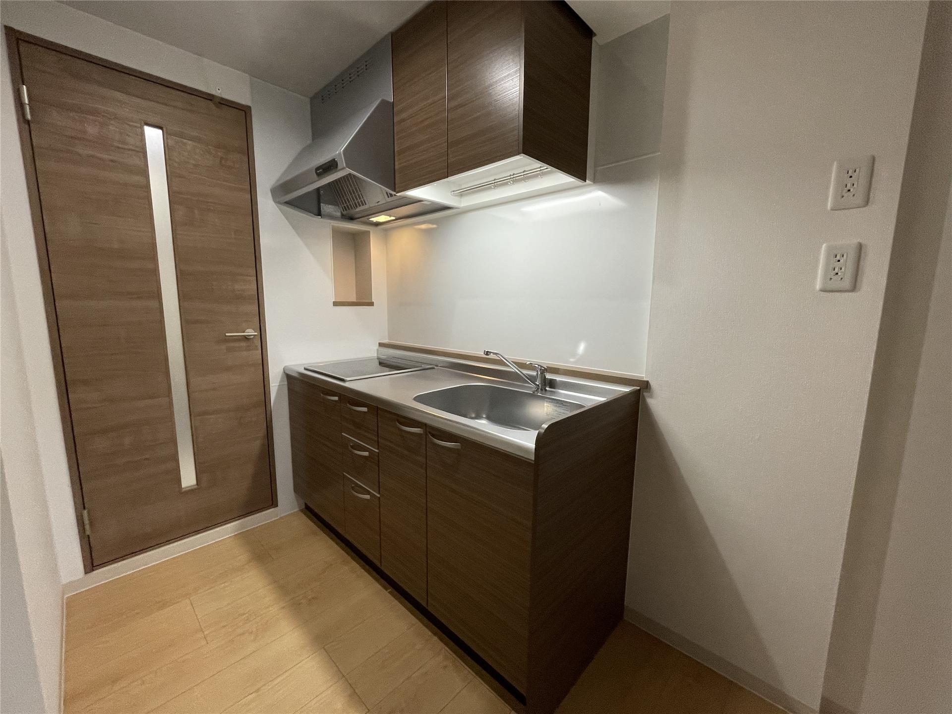 キッチン　実際に家具を配置したモデルルームです