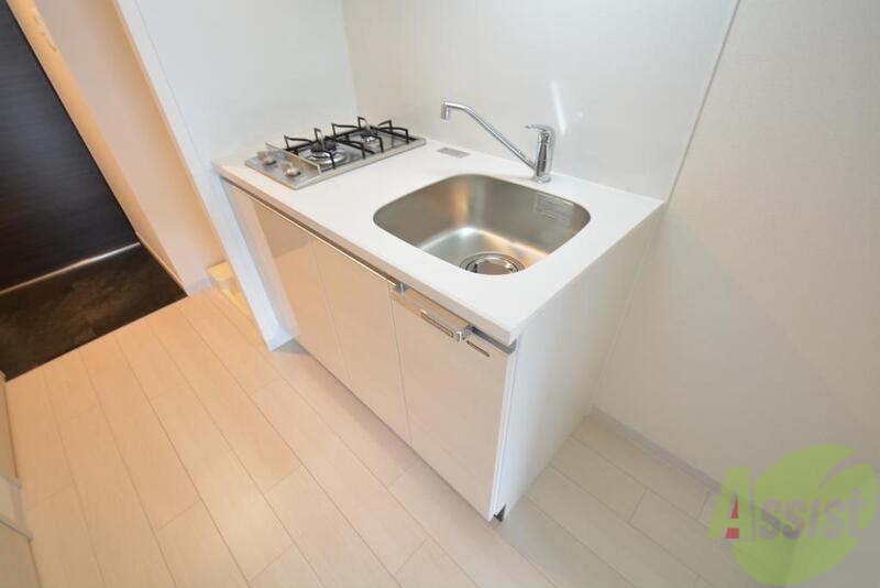 キッチン　２口ガスでお料理は捗りますね。