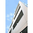 建物外観　家具家電付きセットアップ賃貸。