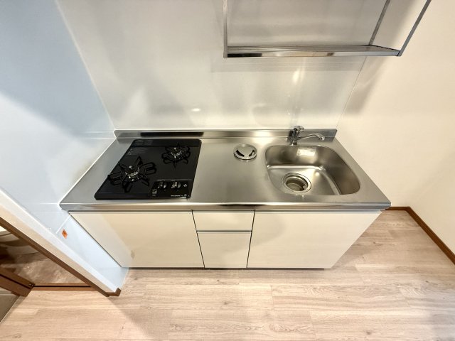 キッチン　ガスコンロ二口のシステムキッチン☆