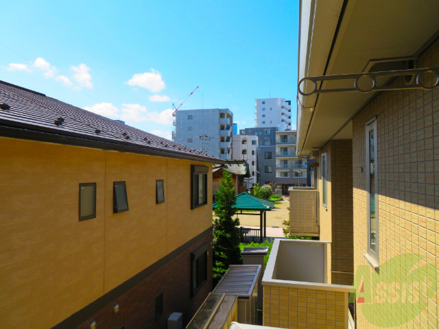 バルコニー　バルコニーからの景色を撮ってみました～。