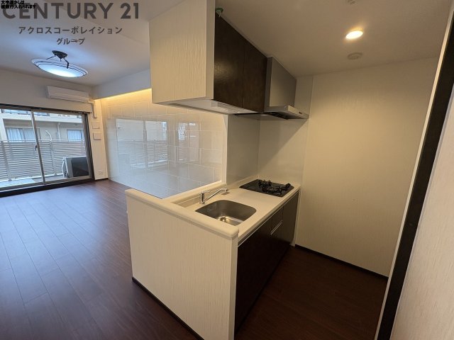 キッチン　2口ガスコンロ付きのカウンターキッチンです♪