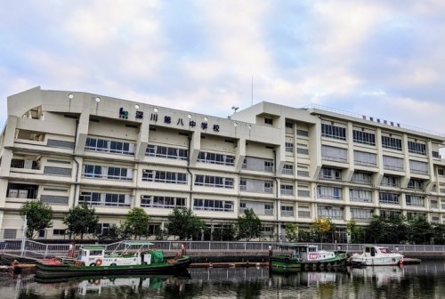 中学校　江東区立第八中学校（中学校）まで1300m