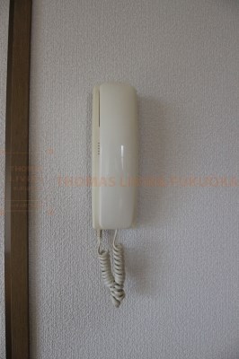 セキュリティ　ドアを開ける前に来客者を確認できます。(写真は別号室)