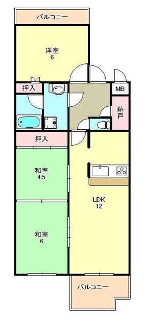 パルピアマンションの間取り写真