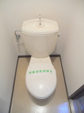 トイレ　落ち着いた色合いのトイレ
