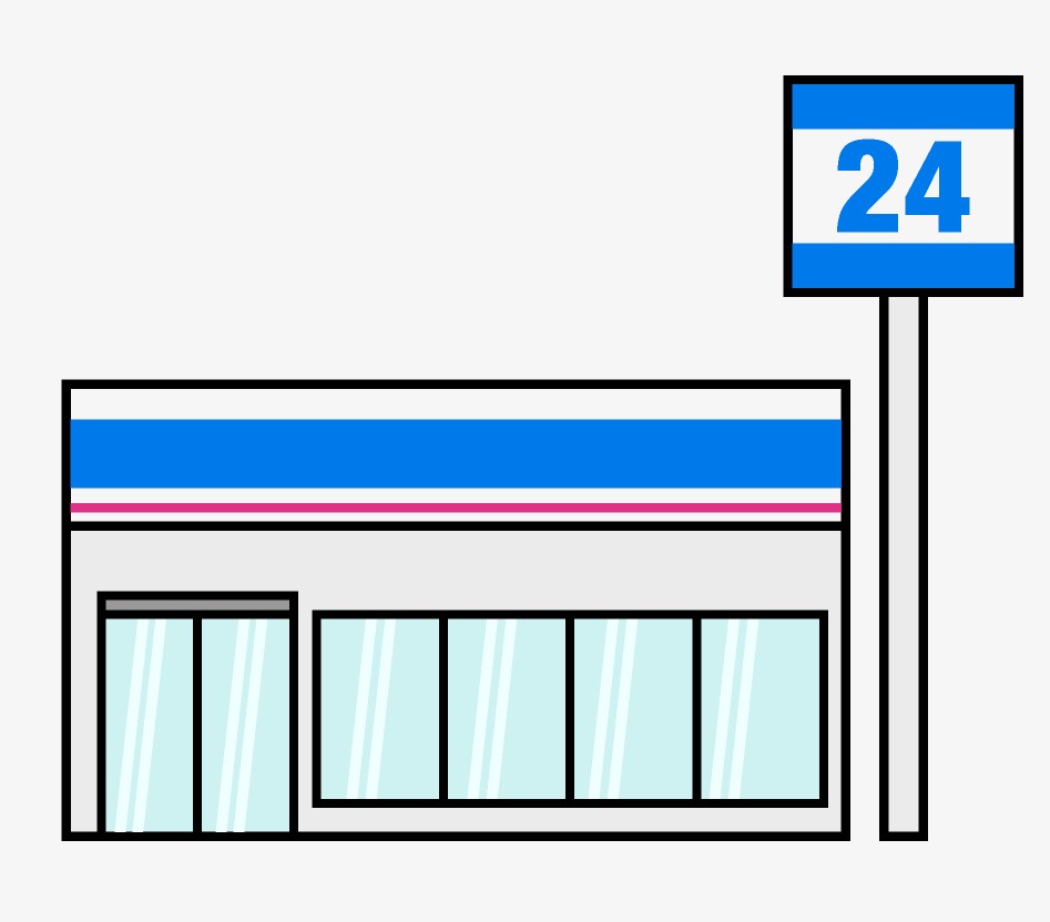 コンビニ　ローソン久留米東合川六丁目店（コンビニ）まで500m