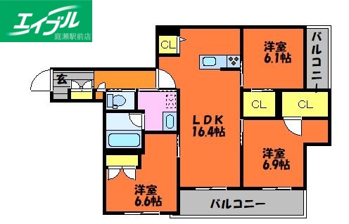 ファーストクラスの間取り写真