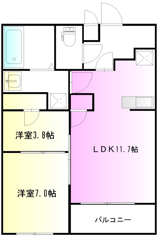 ロジェオークラの間取り写真