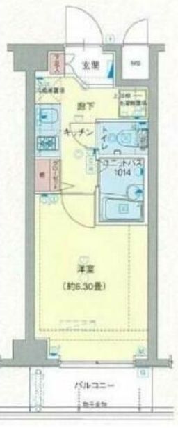 東京メトロ東西線 木場駅 徒歩12分 7階建 築20年の間取り写真