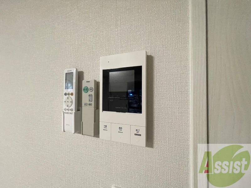 セキュリティ　ＴＶモニター付インターホンです。来客者の顔が見えるので安心！
