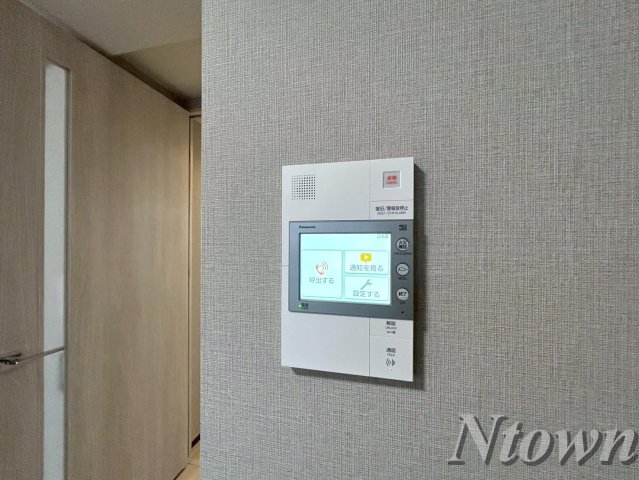 セキュリティ　モニター付きインターフォンです。