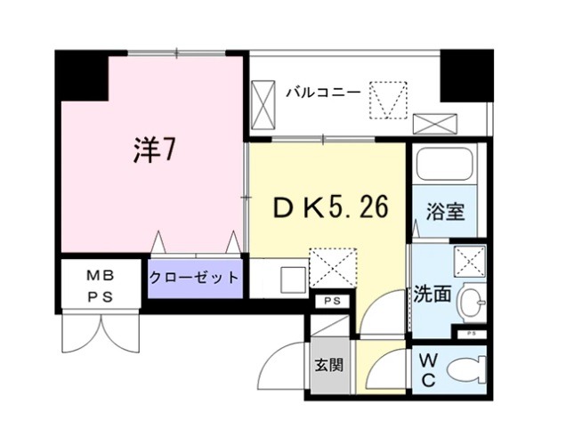 FielldーV築地の間取り写真