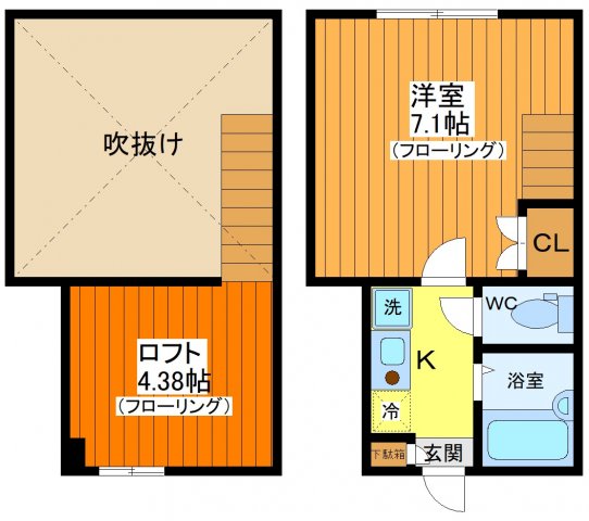 東急田園都市線 三軒茶屋駅 徒歩12分 2階建 築16年の間取り写真