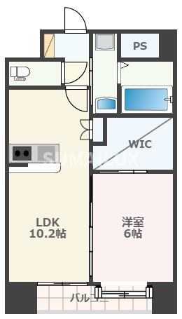 ＪＲ鹿児島本線 西熊本駅 徒歩13分 9階建 築11年の間取り写真
