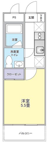 ユーシン武蔵小杉の間取り写真