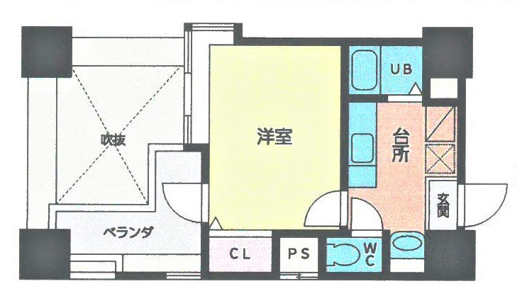 北九州市八幡東区尾倉のマンションの間取り