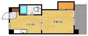 和秀三篠ビル（旧ビル名：中川ビル）の間取り