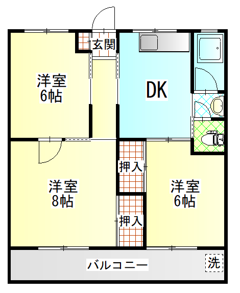 マンション加地の間取り