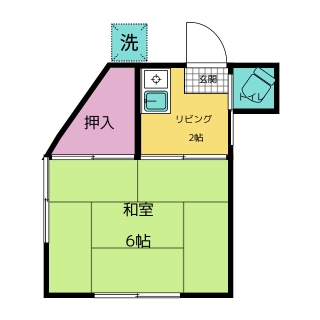 黒川荘の間取り