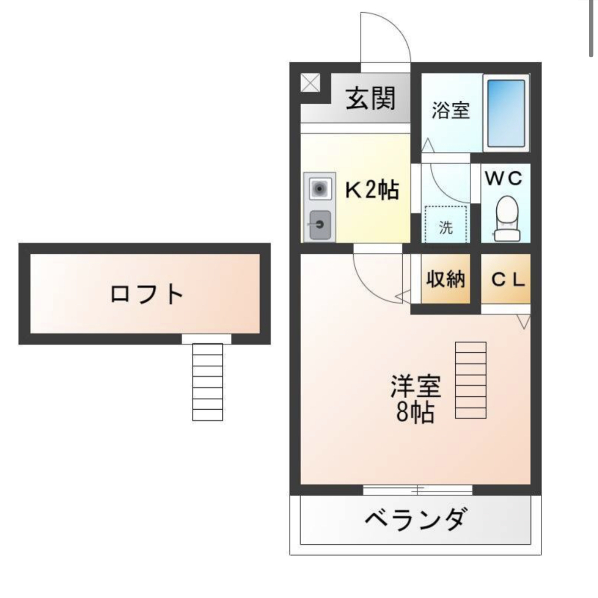 プラザコート西富田の間取り