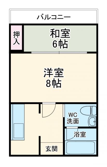 名古屋市天白区表山のマンションの間取り