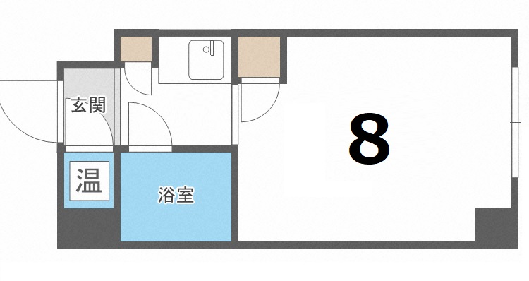 札幌市北区北十二条西のマンションの間取り