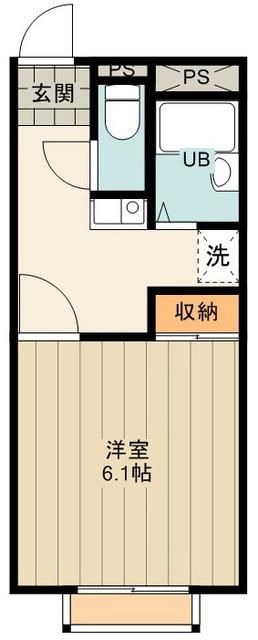 東京都立川市富士見町５（アパート）の賃貸物件の間取り