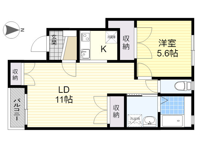 メゾンクーカムの間取り