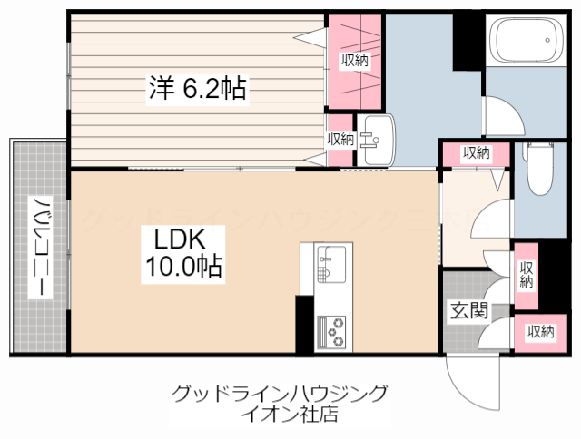 シャーメゾン　サラの間取り