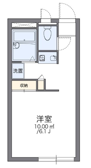 館林市高根町のアパートの間取り