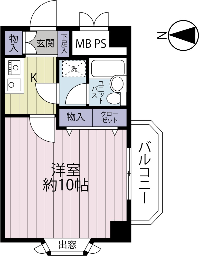 ライオンズマンション一高前の間取り