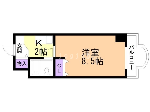 札幌市北区北二十条西のマンションの間取り