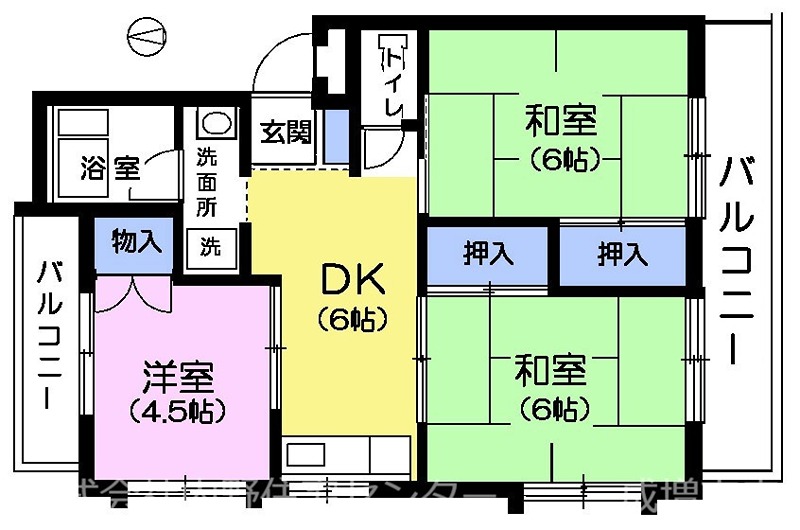 ホワイトマンションの間取り