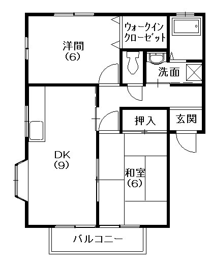 GREEN WOODSの間取り