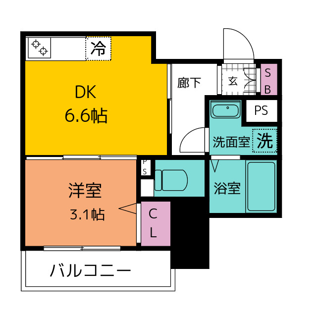 ディアレイシャス東別院IIの間取り