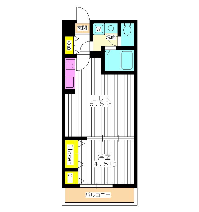 【練馬区中村のマンションの間取り】